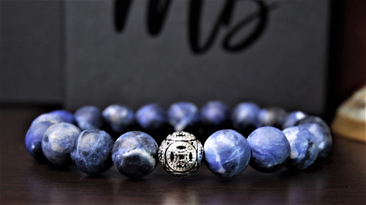 Matte Sodalite Silver
