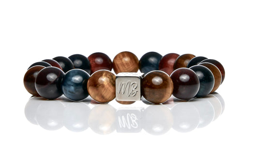 Red, Blue, & Natural Tiger Eye