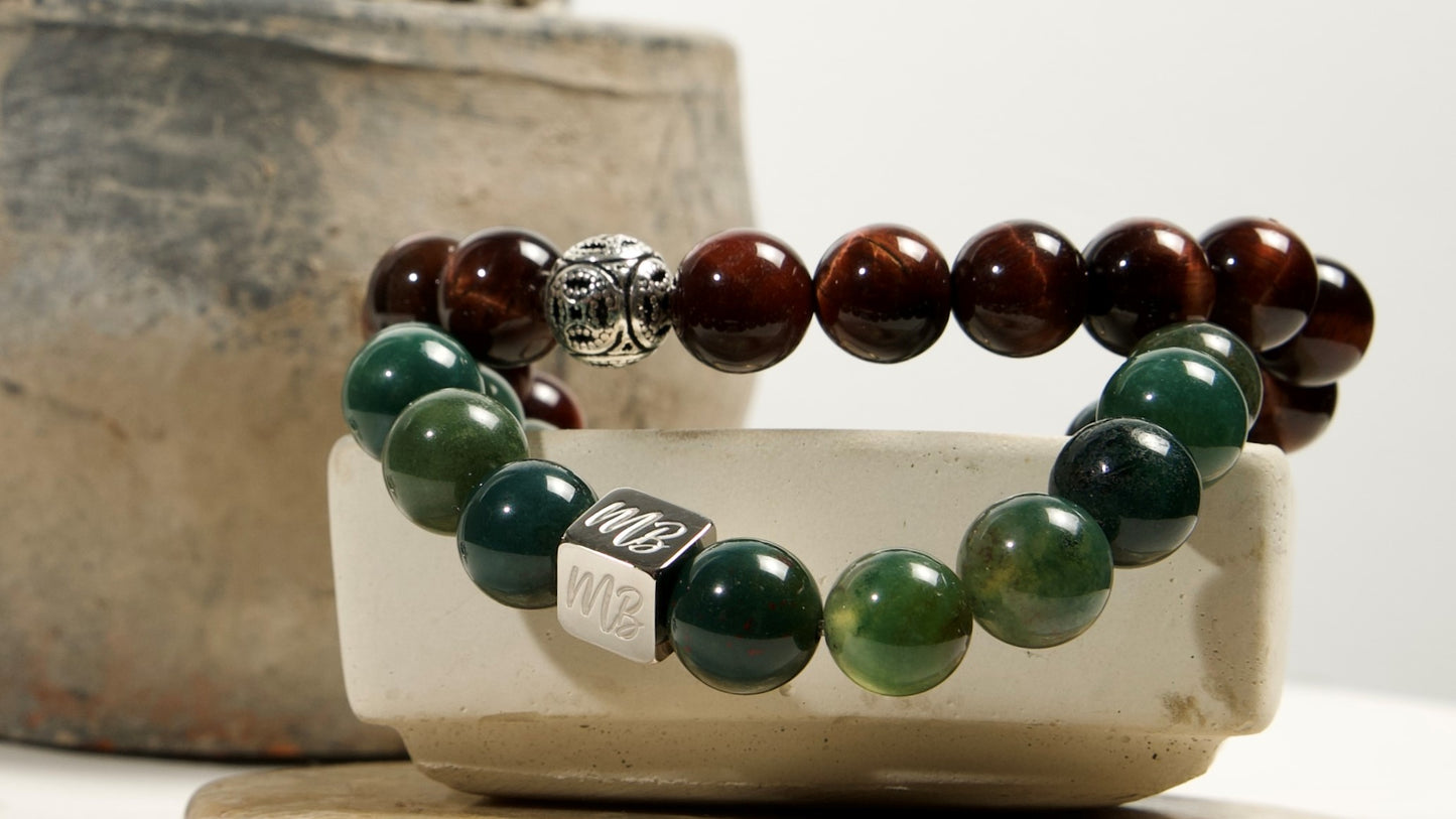 Red Tiger's Eye Silver