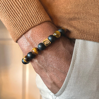 Matte Onyx and Tiger's Eye Gold